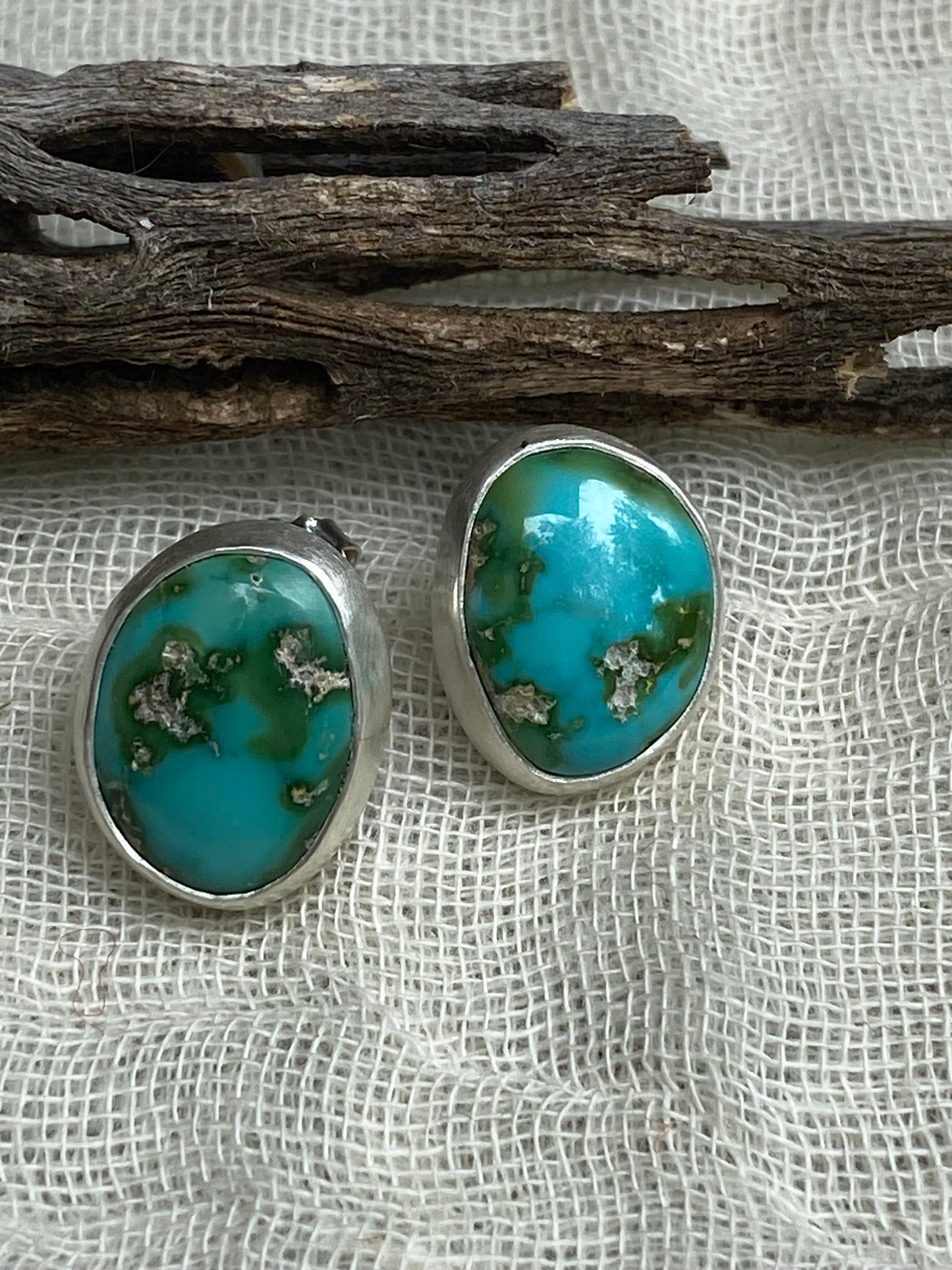 Simply Sonoran Gold Turquoise Stud earrings