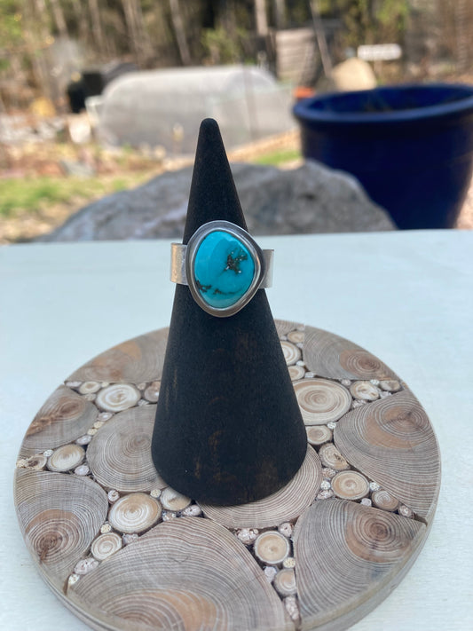 Lone Mountain Turquoise Sterling Silver Ring