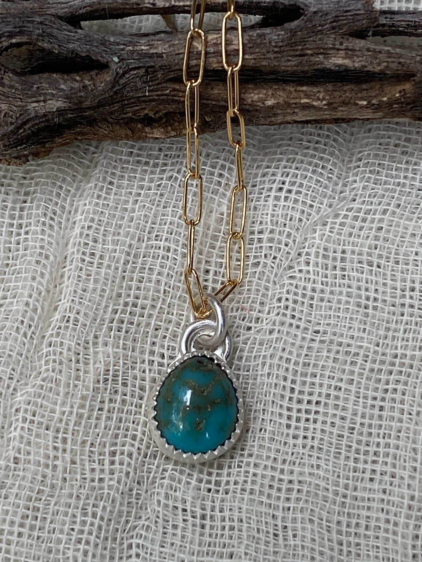 Dainty Cloud Chaser turquoise necklace