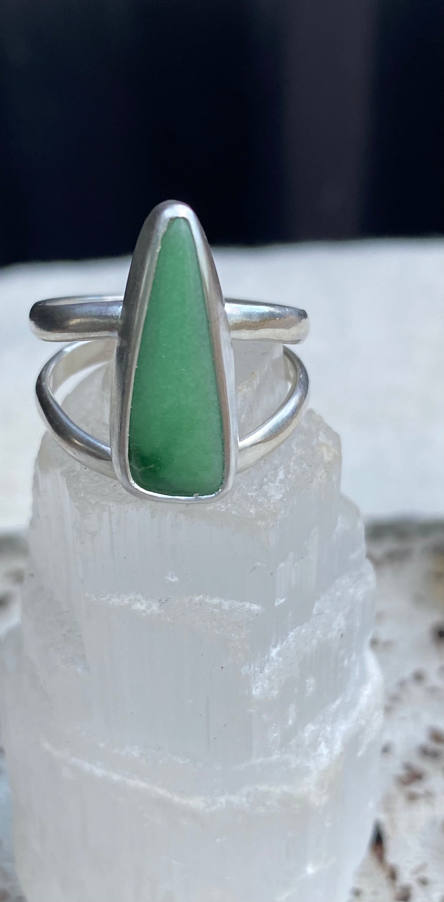 Lucin Variscite Split Shank Ring